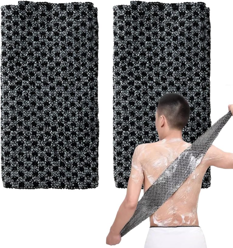 DALAETUS - 2 Serviettes Exfoliantes Japonaises pour le Dos